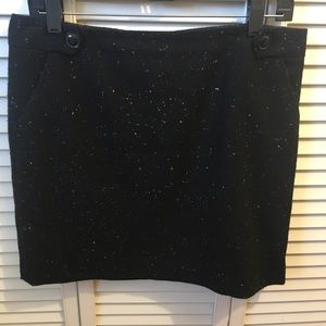 The Limited Outback Red black wool mini skirt